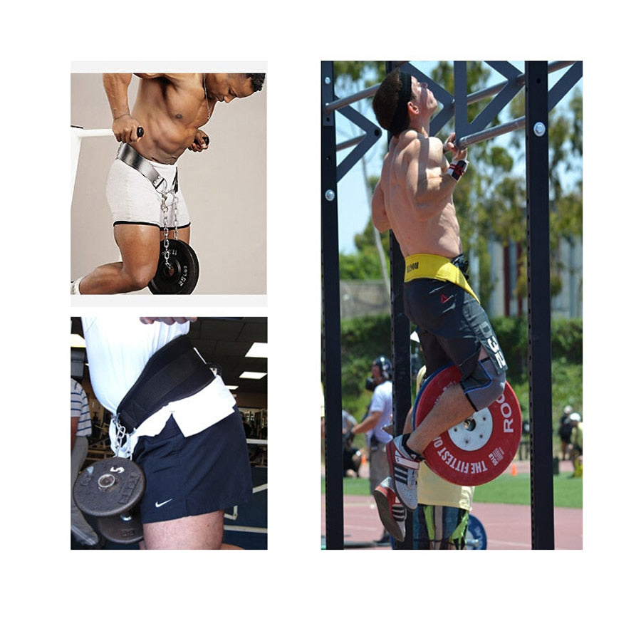 Home Fitness Exercise Drop Shipping Dip Belt Weight Lifting Gym Body Waist Strength Training Power Building Chain Pull Up