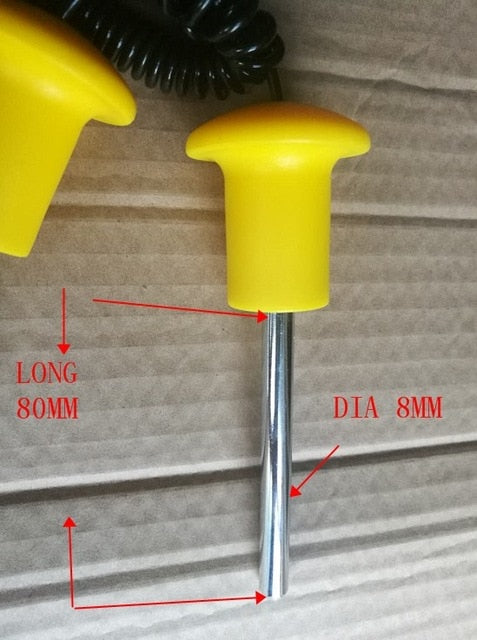 Selector pin for weight stack,Dianeter 8mm*Iron length 80mm ,Instrument bolt Pin for Weight Selector Ball Pin repair parts Ball