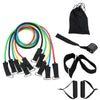 11pcs/set Resistance Bands Pull Rope Fitness Exercises Fitness Rubber Tubes Band Stretch Training Home Gym Workout Elastic Pedal