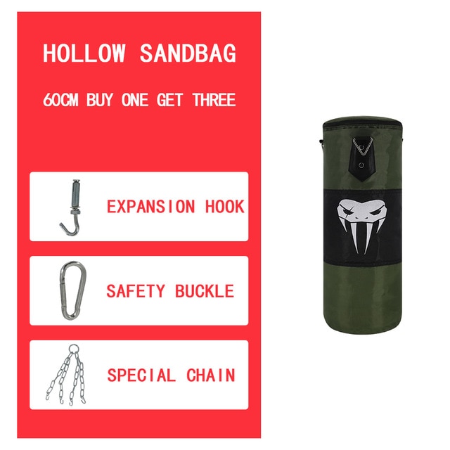 SOTF Boxing Sand Bag Empty Punching Bag Taekwondo Kickboxing mma Equipment Martial Arts Hanging Kick  Muay Thai Boxer Training