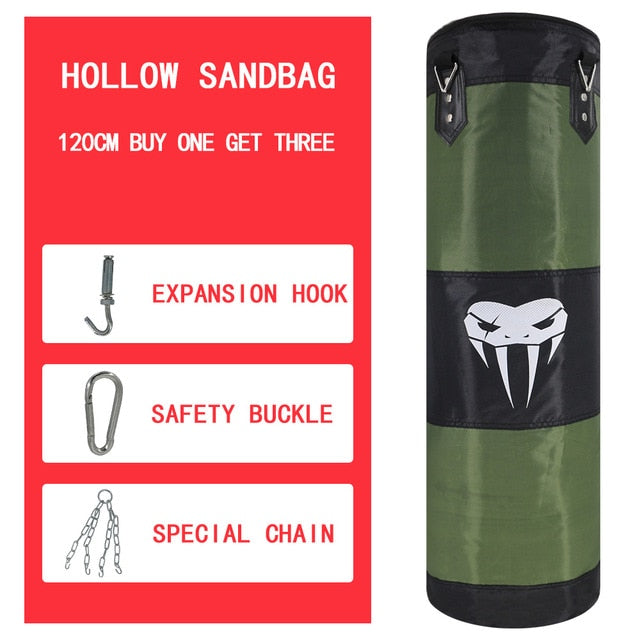 SOTF Boxing Sand Bag Empty Punching Bag Taekwondo Kickboxing mma Equipment Martial Arts Hanging Kick  Muay Thai Boxer Training