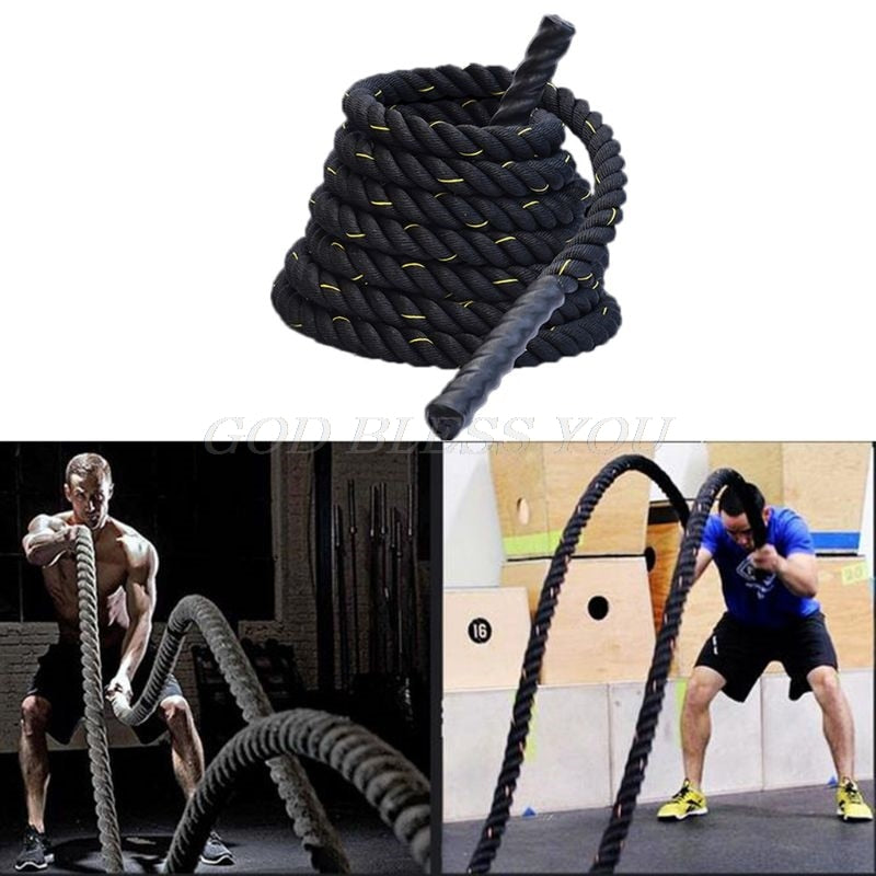 Heavy Jump Rope Skipping Rope Workout Battle Ropes Men Women Total Body Workouts Power Training Improve Strength Building Muscle