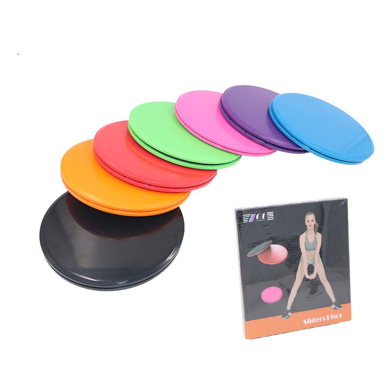 2PCS Sliding Slider Gliding Discs Fitness Disc Exercise gliding disc Indoor Training Exercise Hip Trainer Sports  Hip Belt