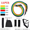 11pcs/set Pull Rope Fitness Exercises Resistance Bands Latex Tubes Pedal Excerciser Body Training Workout Yoga