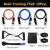 11pcs/set Pull Rope Fitness Exercises Resistance Bands Latex Tubes Pedal Excerciser Body Training Workout Yoga