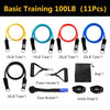 11pcs/set Pull Rope Fitness Exercises Resistance Bands Latex Tubes Pedal Excerciser Body Training Workout Yoga