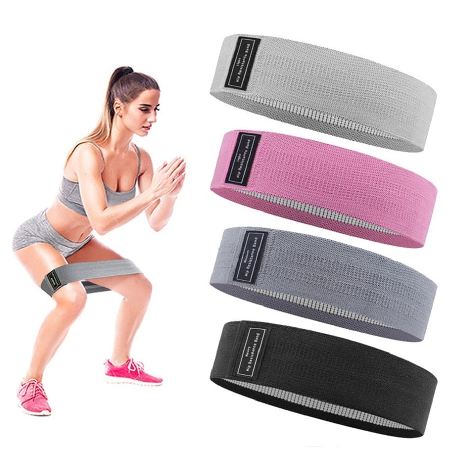 Workout Fitness Hip Loop Resistance Bands Anti-slip Squats Expander Strength Rubber Bands Yoga Gym Training Braided Elastic Band