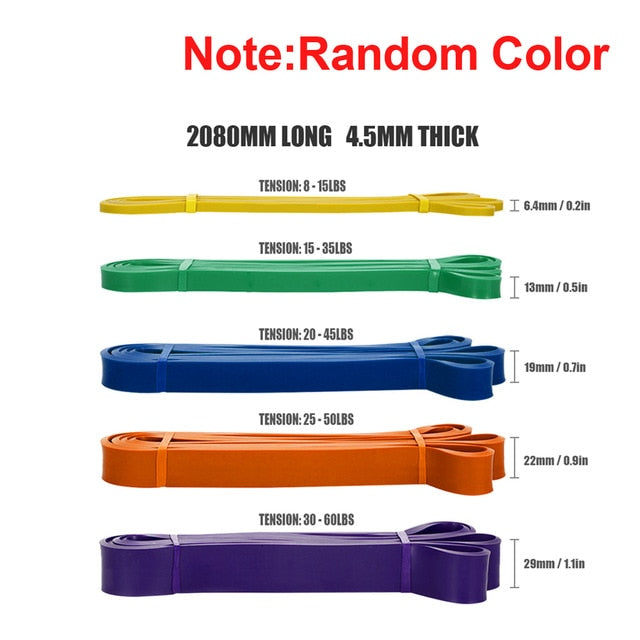 TOMSHOO Pull Up Assist Bands Set Resistance Loop Bands Powerlifting Exercise Stretch Bands with Door Anchor and Handles