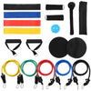 TOMSHOO Pull Up Assist Bands Set Resistance Loop Bands Powerlifting Exercise Stretch Bands with Door Anchor and Handles