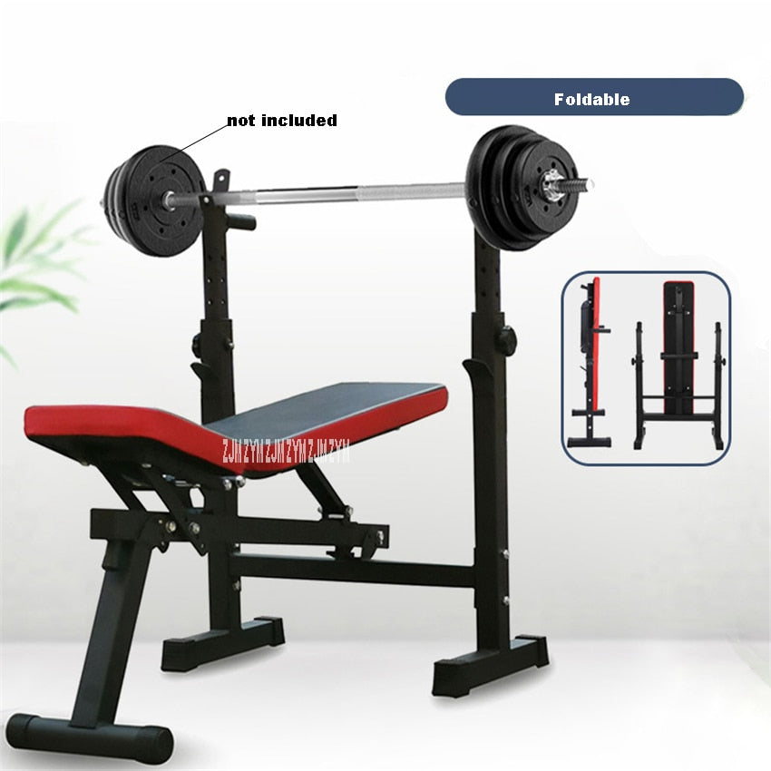 Multifunctional weight bench Weight Training Bench barbell rack household gym workout dumbbell Fitness exercise equipment