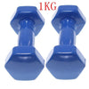 Set of 2 vinyl coated dumbbells | Exercise Fitness | Home training | Gym | Weights of 0.5 to 6 Kg