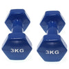 Set of 2 vinyl coated dumbbells | Exercise Fitness | Home training | Gym | Weights of 0.5 to 6 Kg